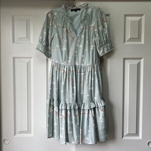 Ruffled feminine luxurious tiered mini dress by Abby Glass